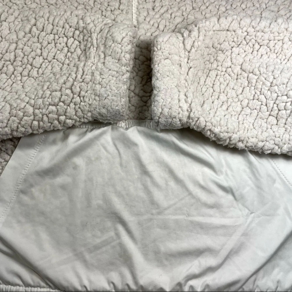 Anthropologie RD style cream color 1/2 zip sherpa pullover Size S - Picture 9 of 9